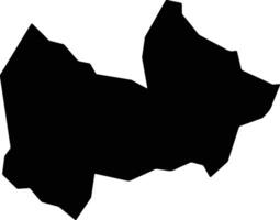 Paranaiguara Brazil silhouette map vector
