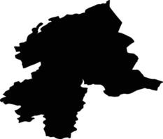 Parc Hosingen Luxembourg silhouette map vector