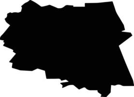 Parfinsky District Russia silhouette map vector