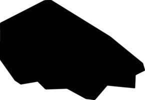 Pariang South Sudan silhouette map vector