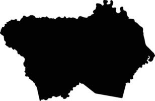 Parita Panama silhouette map vector