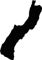 Parklai Laos silhouette map vector