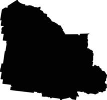 Parkes Australia silhouette map vector
