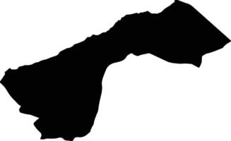 Parsabad Iran silhouette map vector