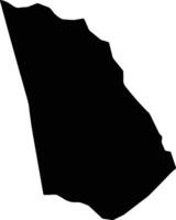 Part Of Gutters Jamaica silhouette map vector