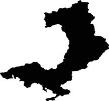 Partizansky District Russia silhouette map vector