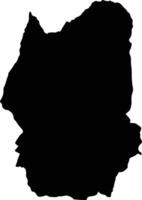 Pasca Colombia silhouette map vector