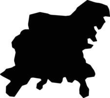 Paso de los Toros Uruguay silhouette map vector