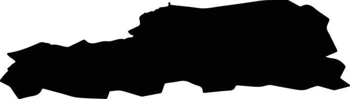 Pastavy Belarus silhouette map vector