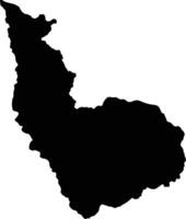 Pataz Peru silhouette map vector