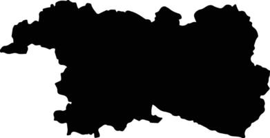 Pathanamthitta India silhouette map vector