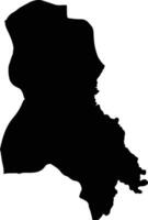 Pathoomphone Laos silhouette map vector