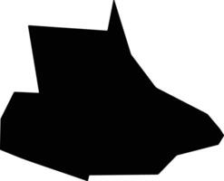 Paudalho Brazil silhouette map vector