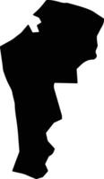 Peam Ro Cambodia silhouette map vector
