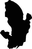 Pear Tree Jamaica silhouette map vector