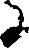 Pear Tree Grove Jamaica silhouette map vector