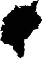 Pedro Carbo Ecuador silhouette map vector