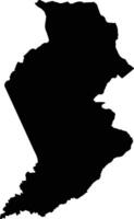 Pedro Juan Caballero Paraguay silhouette map vector