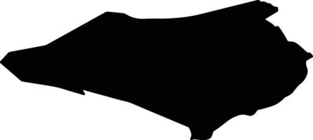 Peel en Maas Netherlands silhouette map vector