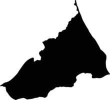 Pek Laos silhouette map vector