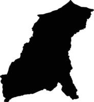 Pemalang Indonesia silhouette map vector