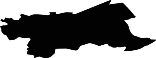 Penkules pag Latvia silhouette map vector