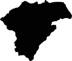 Peren India silhouette map vector