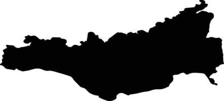 Perg Austria silhouette map vector