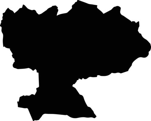 Perote Mexico silhouette map