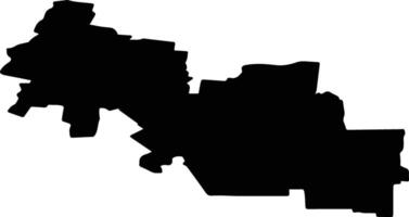 Pestravsky District Russia silhouette map vector