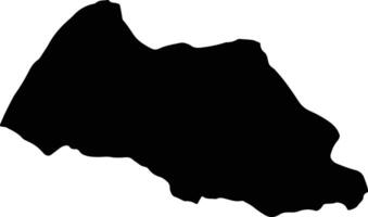 Phaxay Laos silhouette map vector