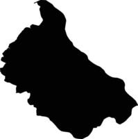 Phonthong Laos silhouette map vector