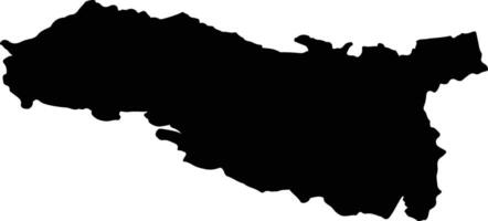 Photharam Thailand silhouette map vector
