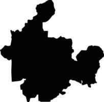 Phu Giao Vietnam silhouette map vector