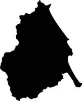 Phu My Vietnam silhouette map vector