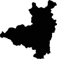 Phuc Hoa Vietnam silhouette map vector