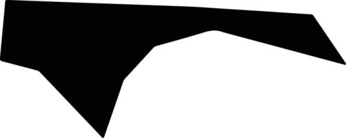 Pickett United States silhouette map vector