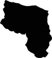 Pidie Jaya Indonesia silhouette map vector