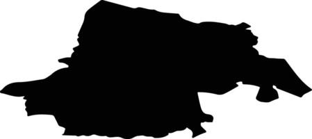 Pilskalnes pag Latvia silhouette map vector