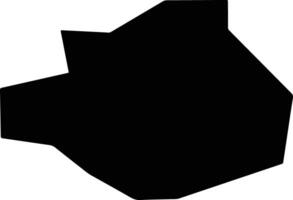 Pingjiangxian China silhouette map vector