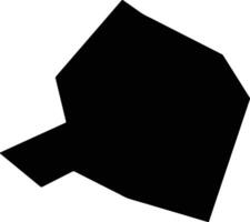 Pingtangxian China silhouette map vector