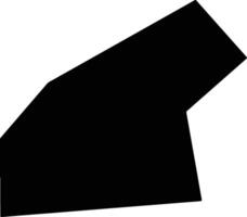 Pingyinxian China silhouette map vector