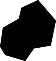 Pingyixian China silhouette map vector