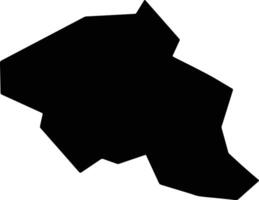 Piracema Brazil silhouette map vector