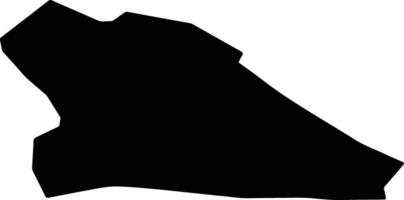 Pishva Iran silhouette map vector