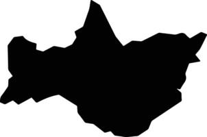 Pitanga Brazil silhouette map vector