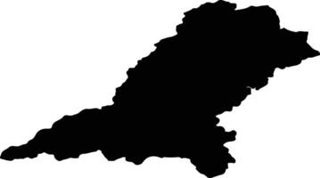 Piy Khemsky Kozhuun Russia silhouette map vector