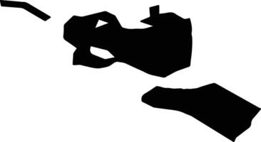 Planken Liechtenstein silhouette map vector