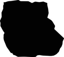 Plaza Venezuela silhouette map vector