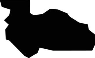 Plumas United States silhouette map vector